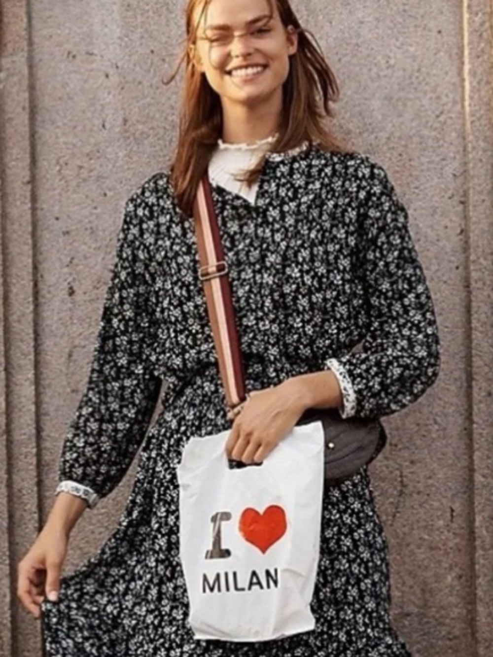 Madewell Black Floral Long-Sleeve Blouse